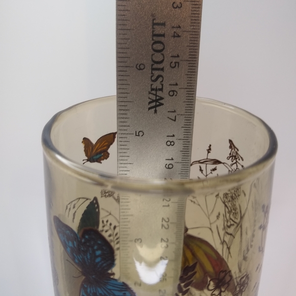 Vintage Libbey Tawny Garden Party Butterfly Meadow Tumbler Replacement - Picture 4 of 7